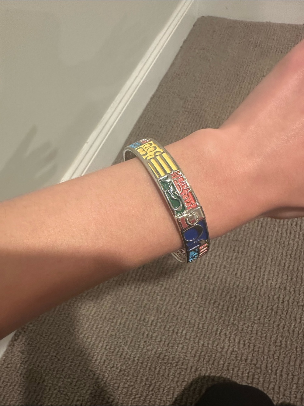 Multicolored Coach Bangle